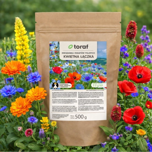 Mieszanka kwiatów polnych Kwietna Łączka 500g vis TORAF nasiona sklep rajogrodnika